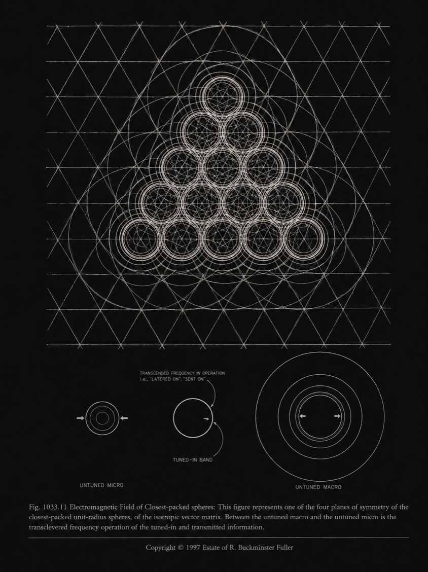 Electromagnetic field of closest-packed spheres